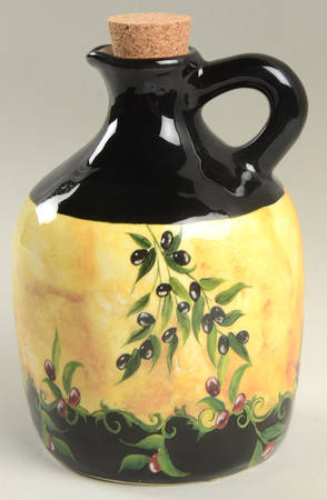 Wine and Cheese Party Oil Jar & Cork Stopper