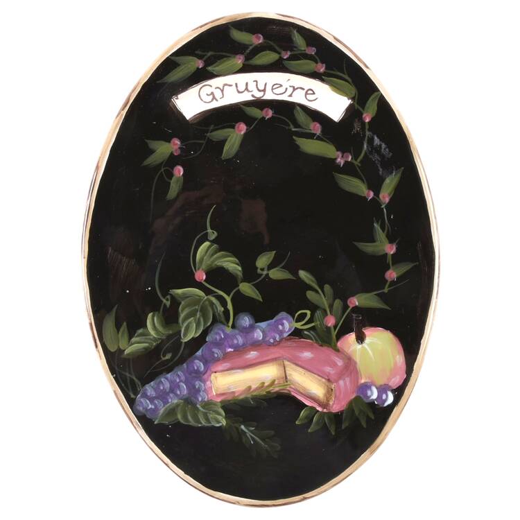 Wine and Cheese Party Oval Cheese Plate