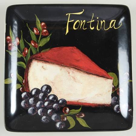 Wine and Cheese Party Square Canape Plate