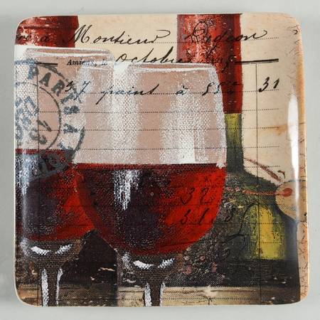 French Cellar Square Salad/Dessert Plate