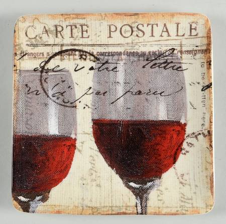French Cellar Square Salad/Dessert Plate