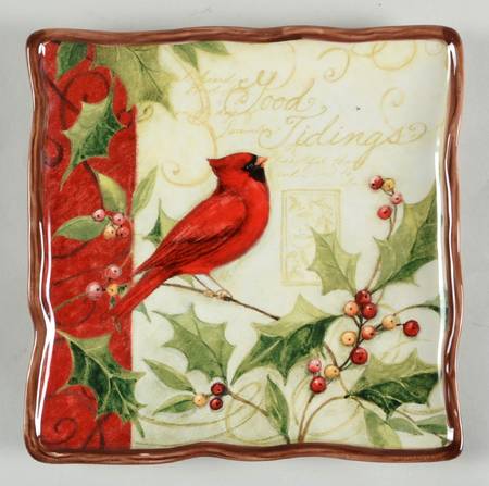 Winter Wonder Square Salad/Dessert Plate