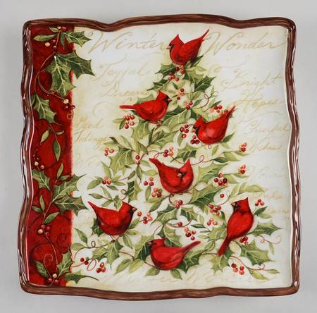 Winter Wonder 13" Square Serving Platter