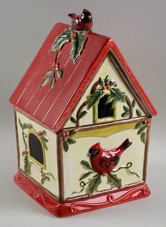 Winter Wonder Figural Cookie Jar & Lid