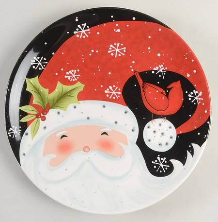 Jolly Santa Salad/Dessert Plate