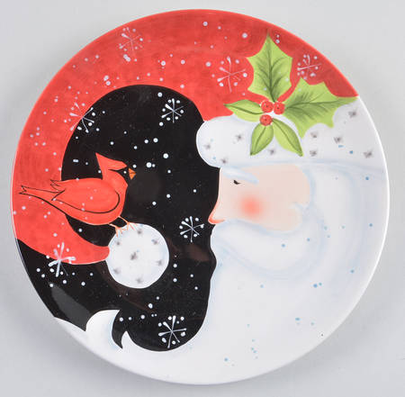 Jolly Santa Salad/Dessert Plate