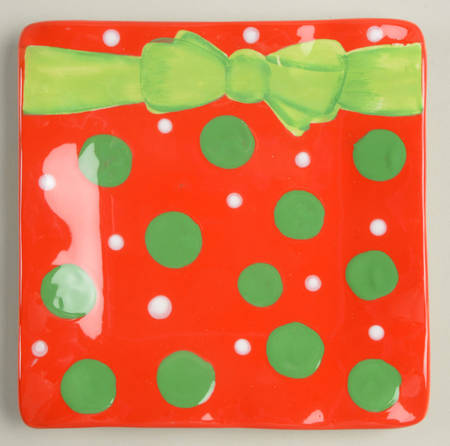 Ho Ho Ho Square Canape Plate