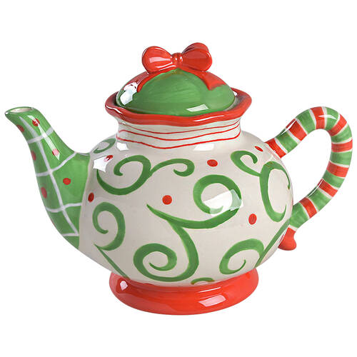 Ho Ho Ho Teapot & Lid