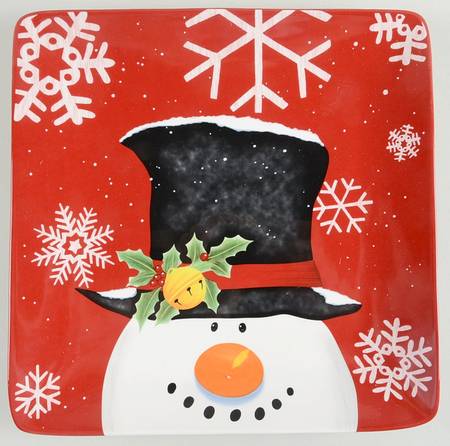 Top Hat Snowman (Red) by Certified International