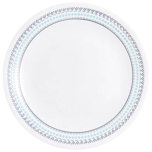 Folk Stitch Luncheon Plate