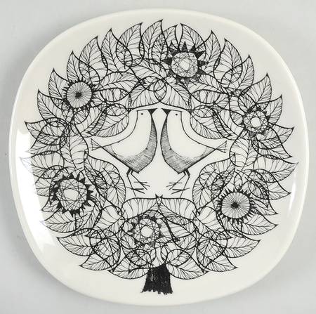 Ornithology Square Salad Plate