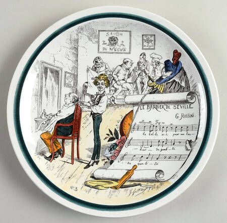 Sujets Musicaux Salad Plate