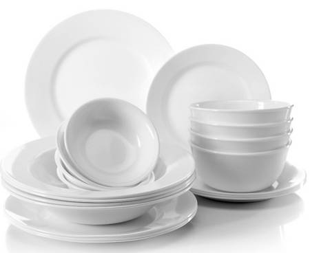 Strokes of Color (Brushed) Bright White by Corning Corelle