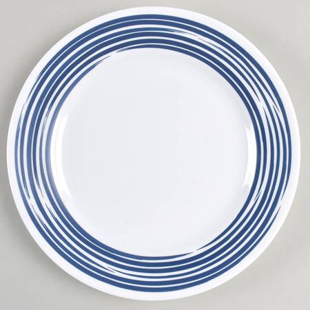 Strokes of Color (Brushed) Cobalt Blue Luncheon Plate