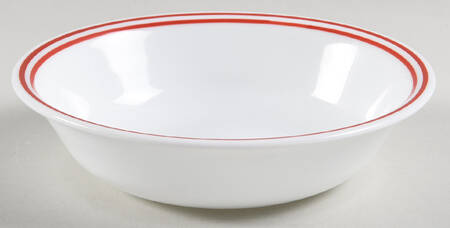 Strokes of Color (Brushed) Cranberry Red Fruit/Dessert (Sauce) Bowl