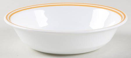 Strokes of Color (Brushed) Lemon Yellow Fruit/Dessert (Sauce) Bowl