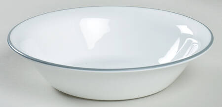 Strokes of Color (Brushed) Platinum Silver Soup/Cereal Bowl