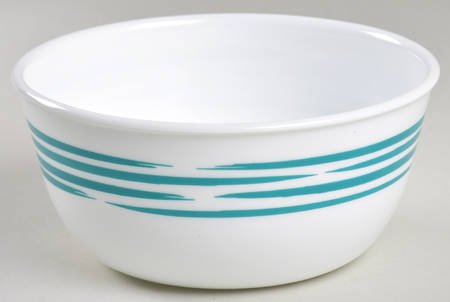 Strokes of Color (Brushed) Turquoise Soup/Cereal Bowl