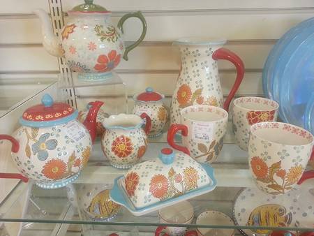 Orange Daisy Teapot & Lid