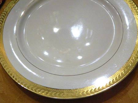 Gold Elegance Dinner Plate