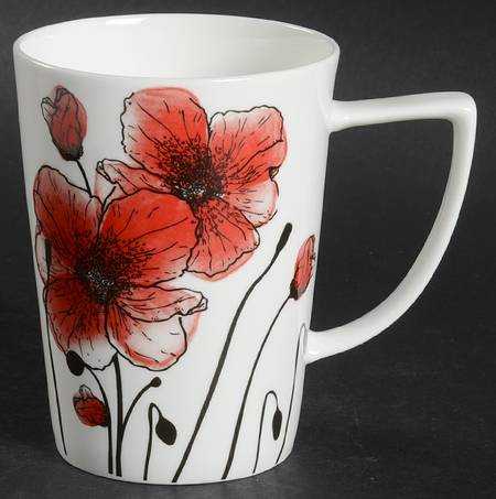 Poppy Silhouette Mug