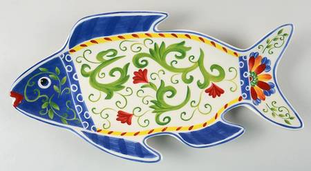 Amalfi 14" Fish Shaped Platter