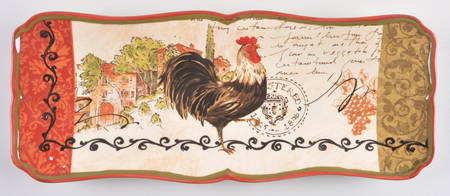Tuscan Rooster 13" Bread Tray