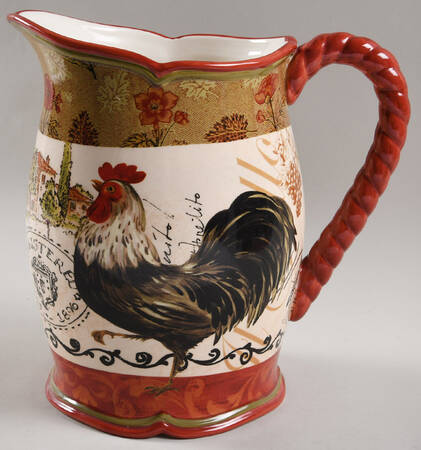 Tuscan Rooster 96 Oz Pitcher