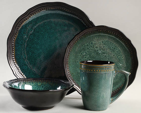 Jenna Green 4 Piece Place Setting