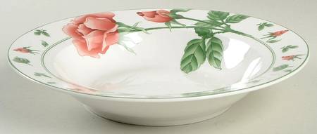 English Rose Rim Soup Bowl