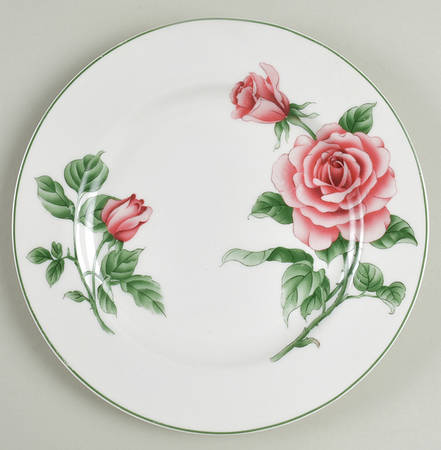 English Rose Salad Plate