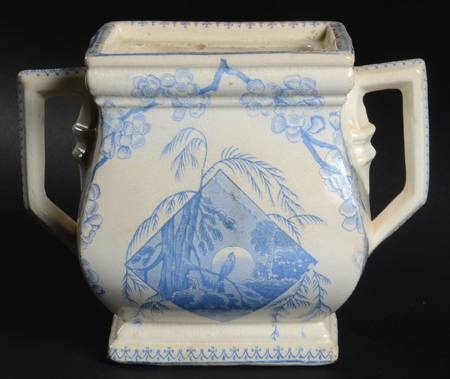 Springtime Blue Sugar Bowl No Lid