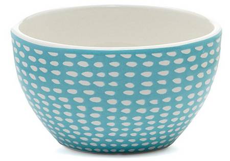 Confetti Blue Soup/Cereal Bowl