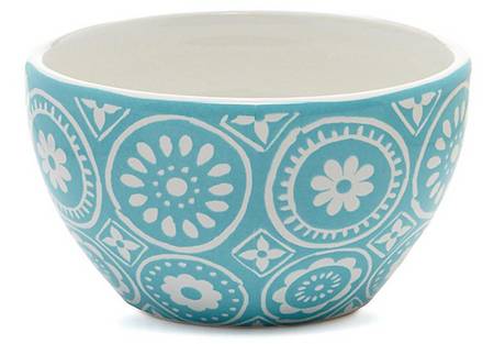 Confetti Blue Soup/Cereal Bowl