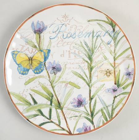 Herb Garden Dessert/Pie Plate