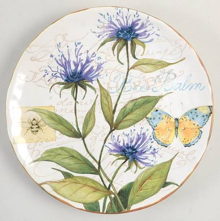 Herb Garden Dessert/Pie Plate