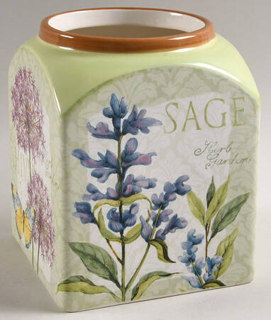 Herb Garden Small Canister No Lid