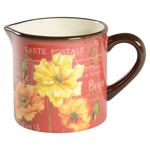 Le Fleur Poppies Creamer