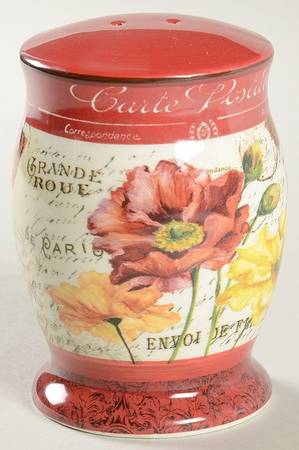Le Fleur Poppies Salt Shaker
