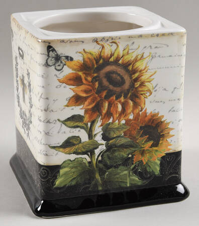 French Sunflowers Large Canister No Lid