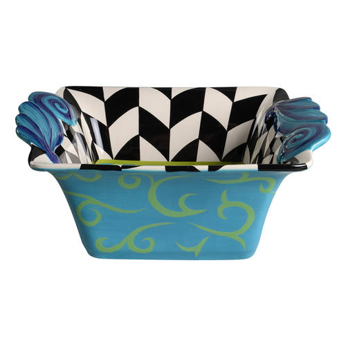 Classic Rose 12" Square Bowl