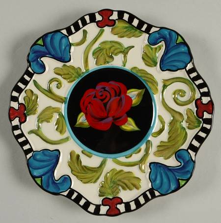 Classic Rose Salad Plate