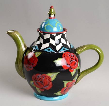 Classic Rose Teapot & Lid