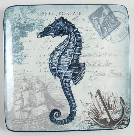 Coastal Postcards Dessert/Pie Plate