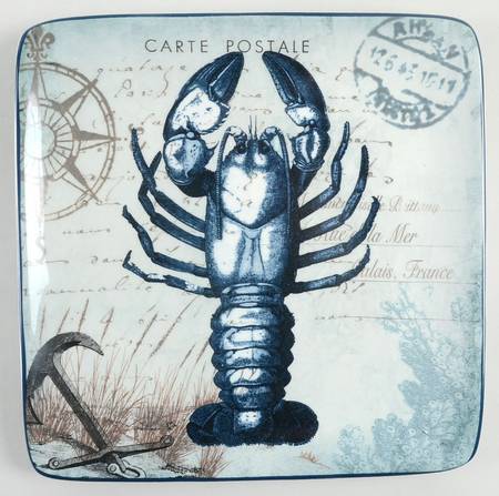 Coastal Postcards Dessert/Pie Plate