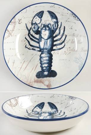 Coastal Postcards 9" Soup/Pasta Bowl