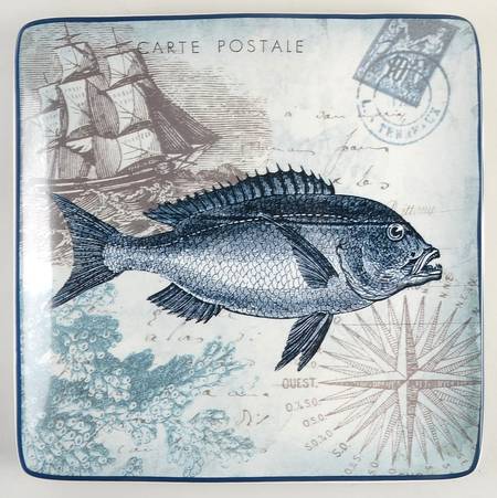Coastal Postcards Dinner Plate