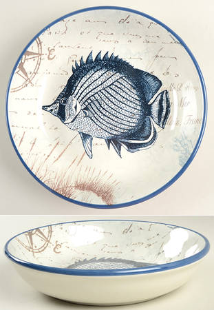Coastal Postcards 9" Soup/Pasta Bowl