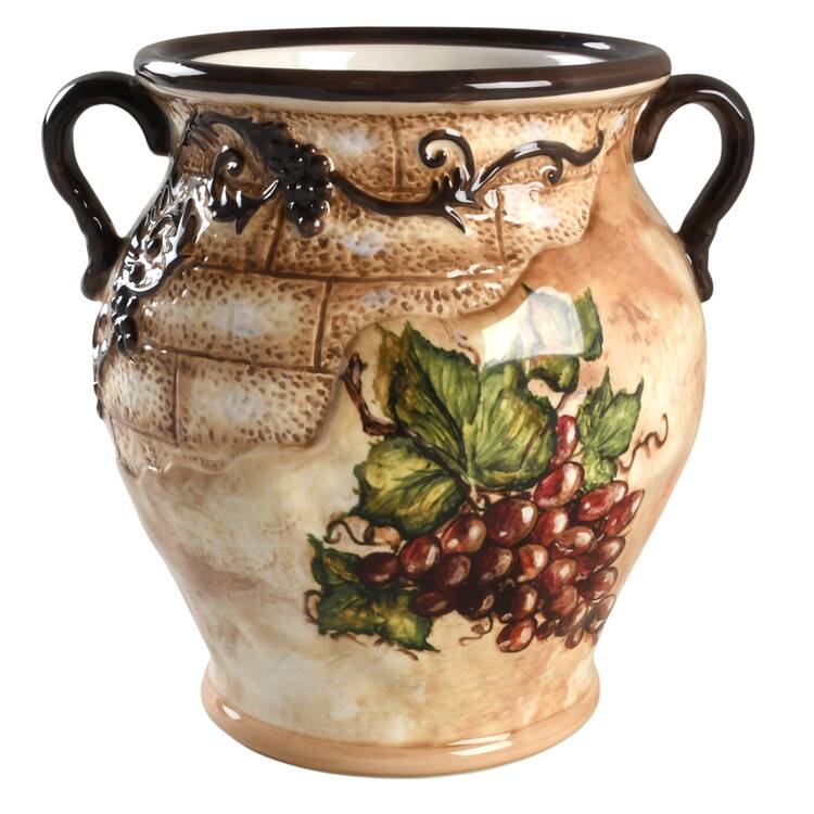 Tuscan View Biscotti Jar No Lid