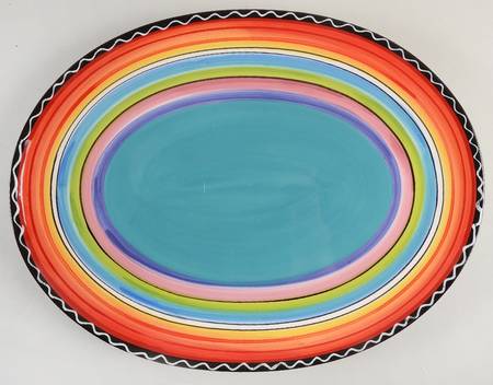 Tequila Sunrise 16" Oval Serving Platter